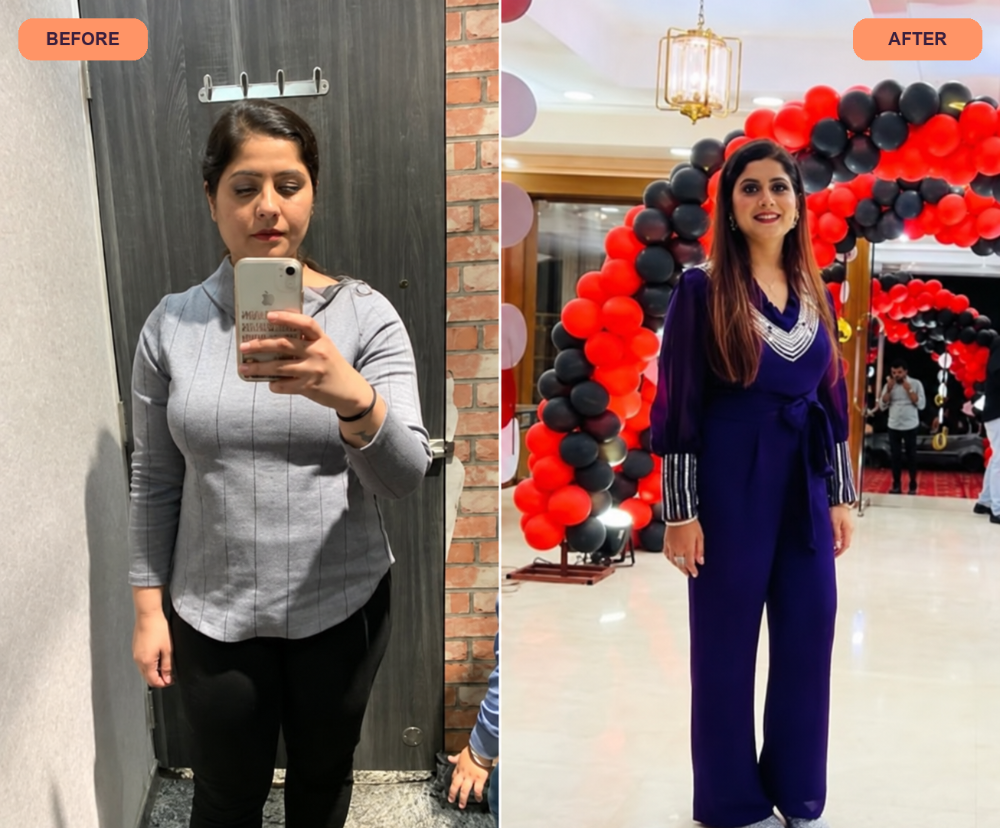 Client before and after
