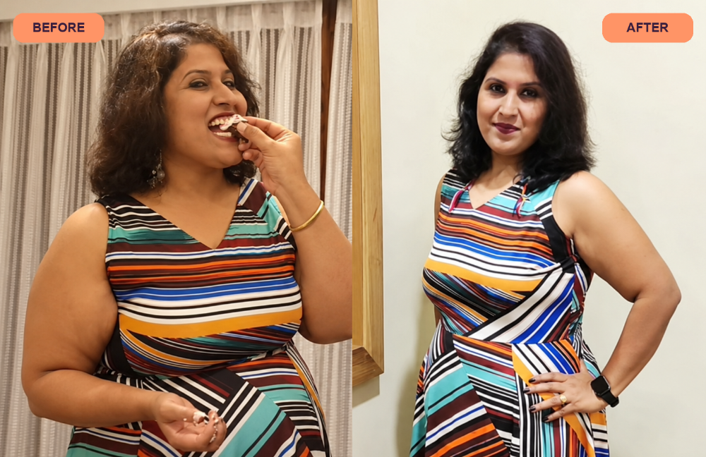 Client before and after